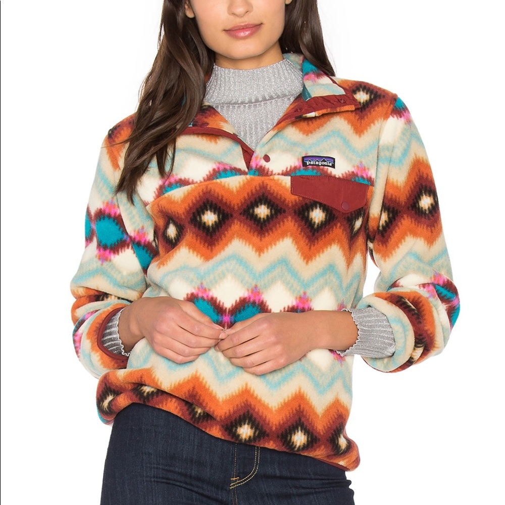 Patagonia synchilla timber twist snap fleece
